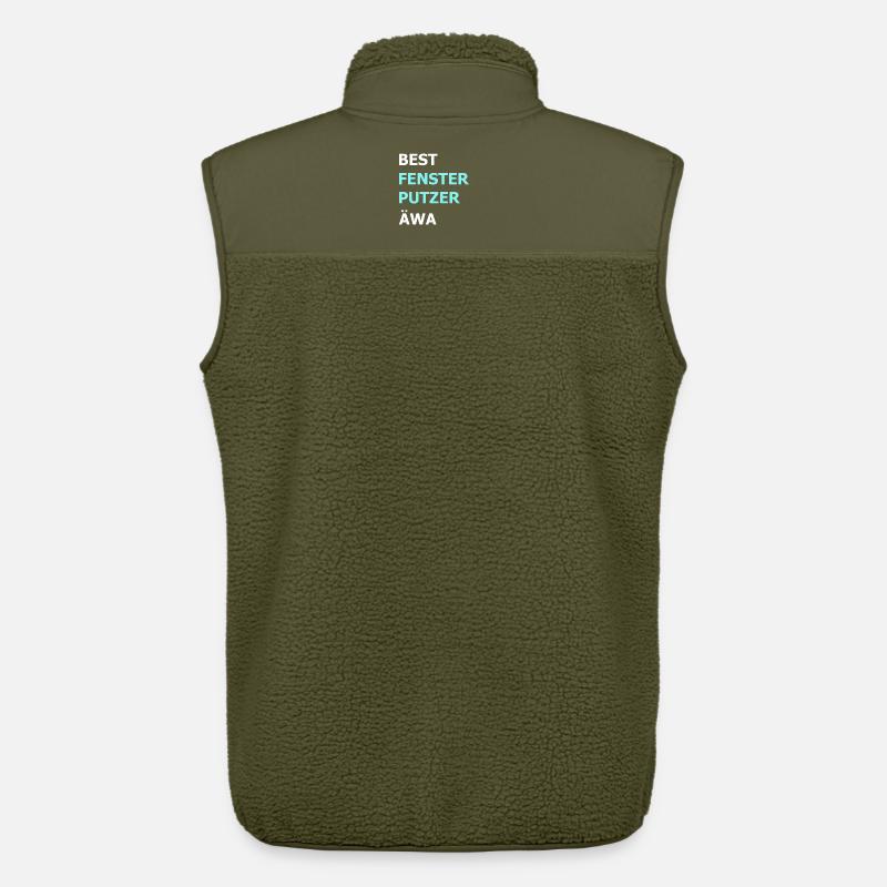 Bester Fensterputzer Reiniger Hausmann Geschenk - Unisex Sherpaweste von Stanley/Stella - Khaki