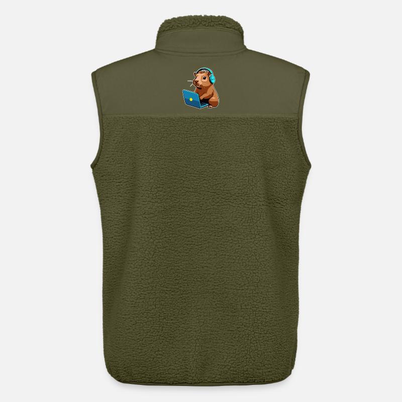 Capybara Programmierer Coder Computer - Unisex Sherpaweste von Stanley/Stella - Khaki