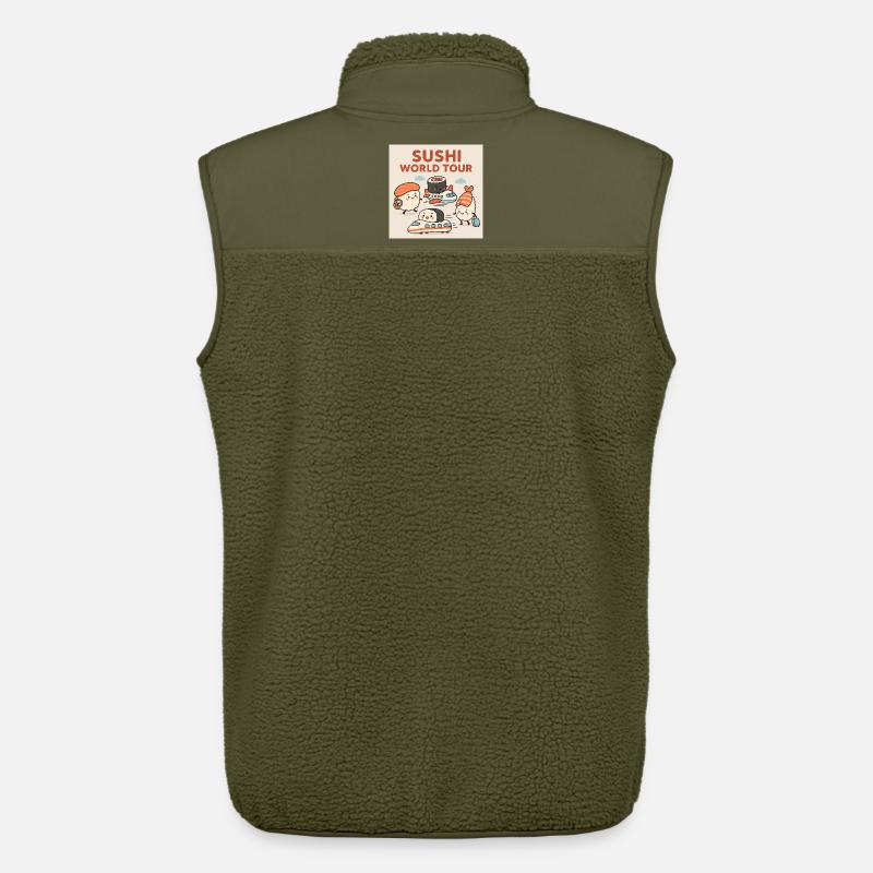 Sushi Reise Illustration - Unisex Sherpaweste von Stanley/Stella - Khaki