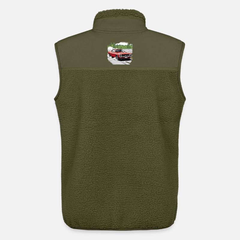 Klassische Auto-Drift in Rot - Unisex Sherpaweste von Stanley/Stella - Khaki
