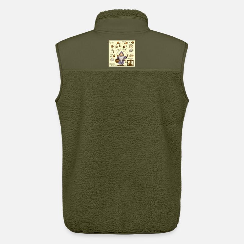 Alchemy Kitchen Wizard - Unisex Sherpa Gilet by Stanley/Stella - khaki