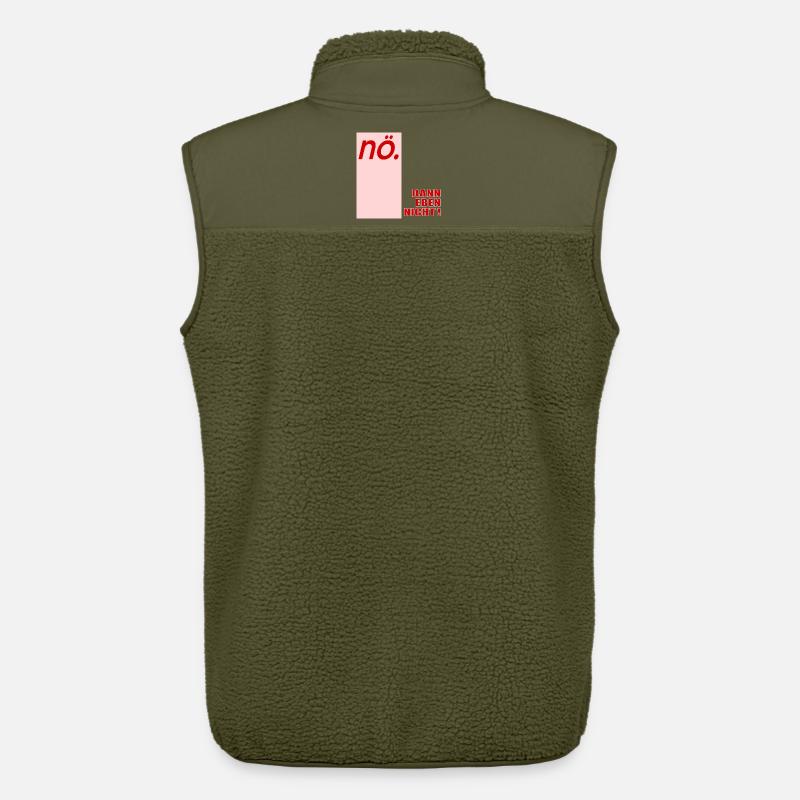 Ablehung Schnippisch Nein - Unisex Sherpaweste von Stanley/Stella - Khaki