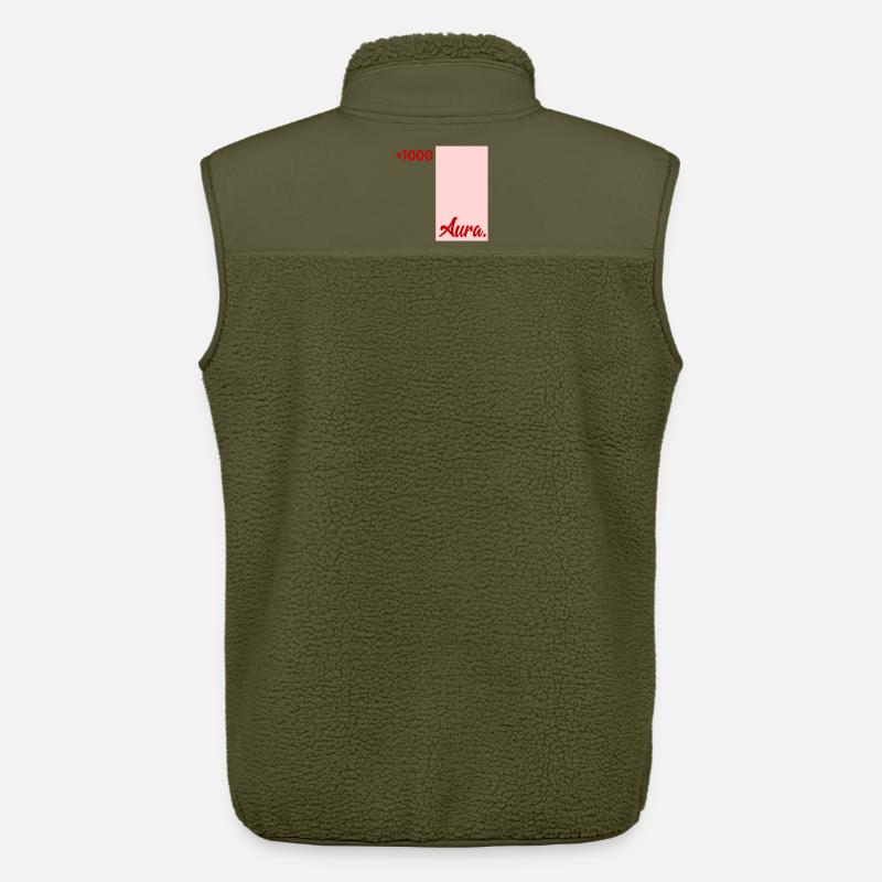 Points d’Aura à Révision - Veste sans manches sherpa unisexe Stanley/Stella - kaki