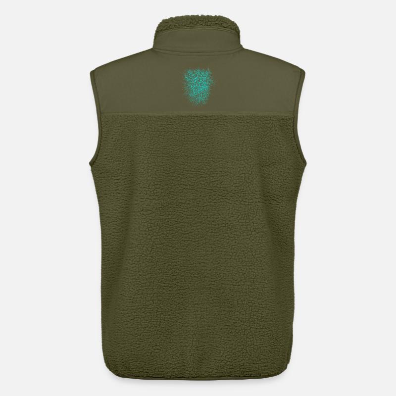 Nano structure - conception de texture - Veste sans manches sherpa unisexe Stanley/Stella - kaki