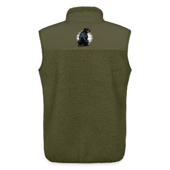 Rottweiler Rottweilerbesitzer Rottweilerliebhaber - Unisex Sherpaweste von Stanley/Stella - Khaki - Hinten - AI Model Male 178 light (178cm)