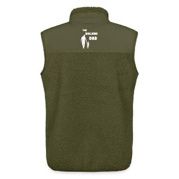 TheWalkingDad - Unisex Sherpaweste von Stanley/Stella - Khaki - Hinten - AI Model Male 178 light (178cm)