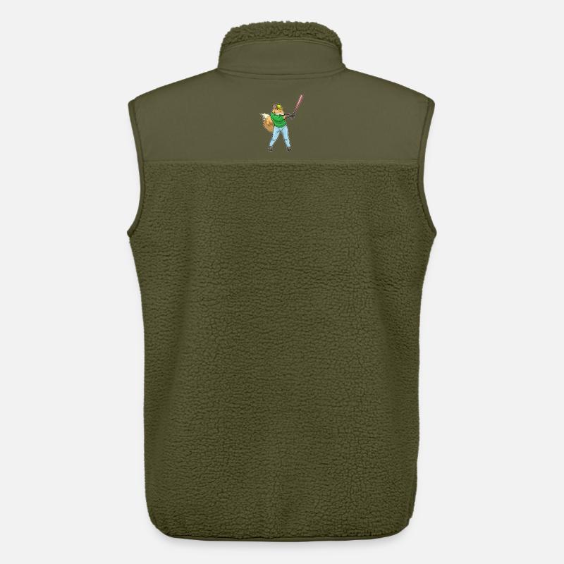 Fuchs Baseball Baseballschläger - Unisex Sherpaweste von Stanley/Stella - Khaki