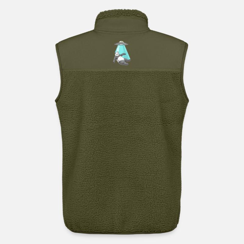 Panda Raumschiff - Unisex Sherpaweste von Stanley/Stella - Khaki