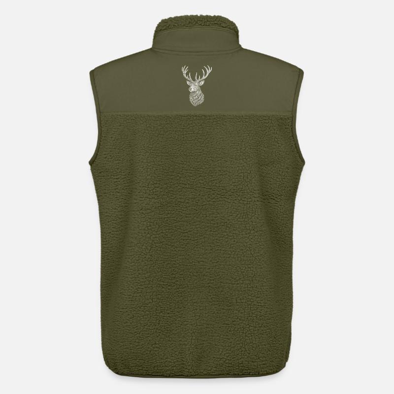 Deer - Unisex Sherpa Gilet by Stanley/Stella - khaki