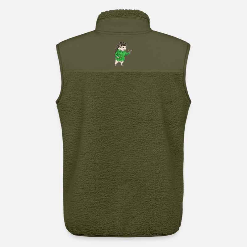Fléchette hérisson Fléchette - Veste sans manches sherpa unisexe Stanley/Stella - kaki