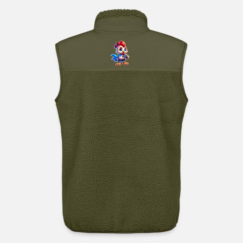 Gaming Huhn mit Controller - Unisex Sherpaweste von Stanley/Stella - Khaki