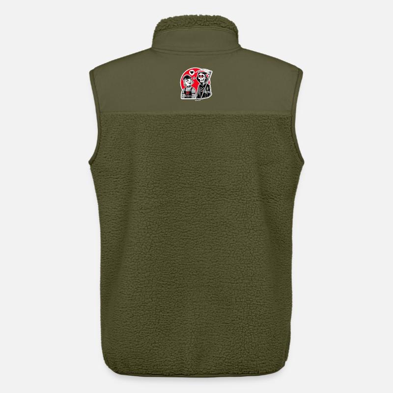 Liebe trifft Sensenmann – Punk-Duo - Unisex Sherpaweste von Stanley/Stella - Khaki