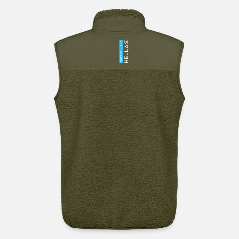 Griechenland Hellas - Unisex Sherpaweste von Stanley/Stella - Khaki