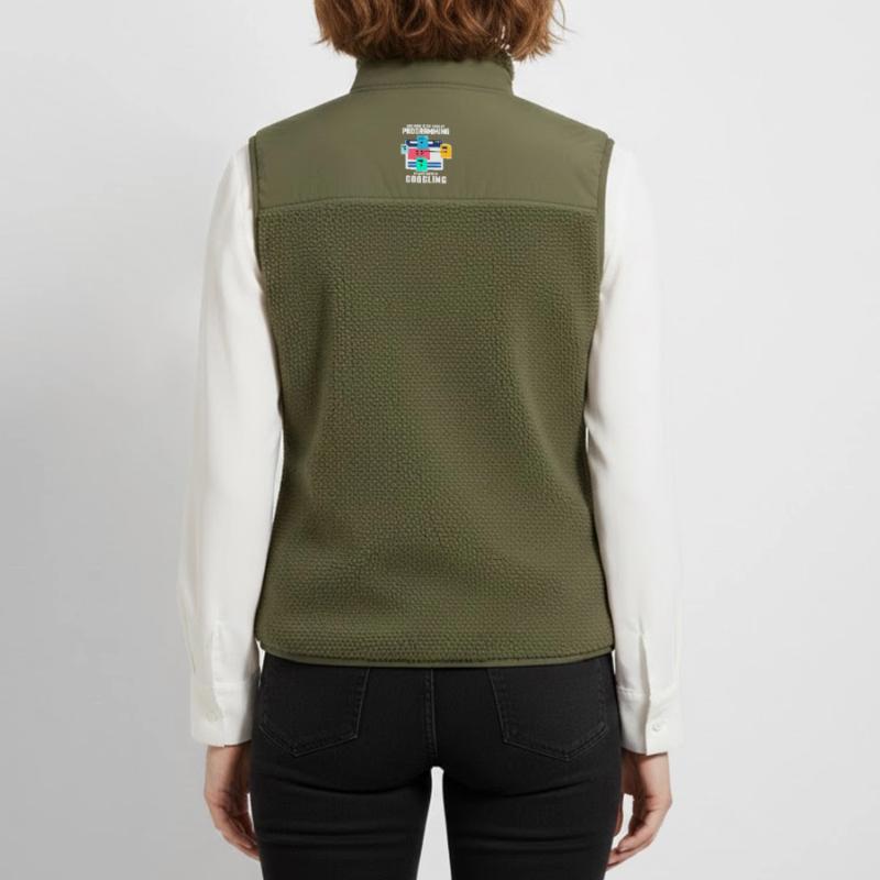 Programmer Programming IT Computer Gift Unisex Sherpa Gilet by Stanley/Stella