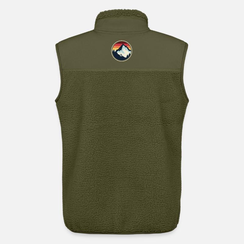 Sunset Peak MTB Silhouette - Unisex Sherpaweste von Stanley/Stella - Khaki