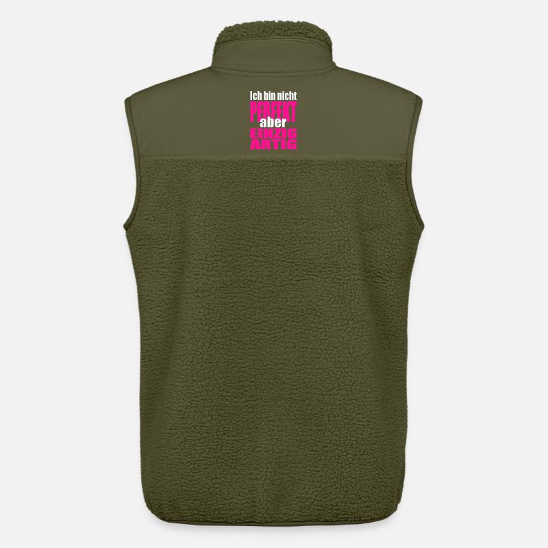 Nicht perfekt, einzigartig in Pink - Unisex Sherpaweste von Stanley/Stella - Khaki
