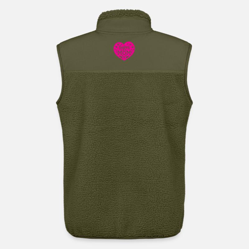 Super Mama - Unisex Sherpaweste von Stanley/Stella - Khaki