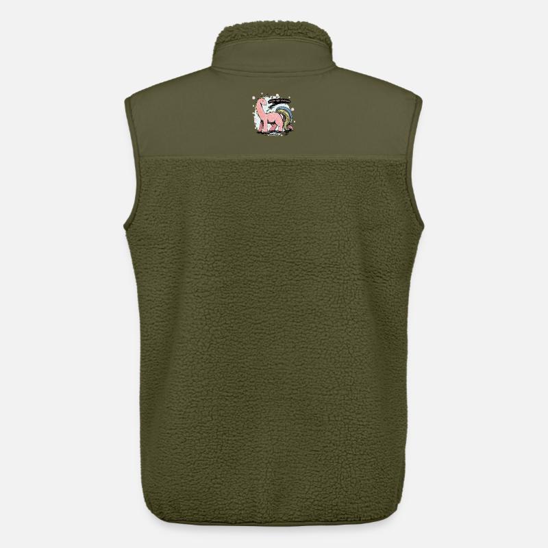 Steinzeit Einhorn - Unisex Sherpaweste von Stanley/Stella - Khaki