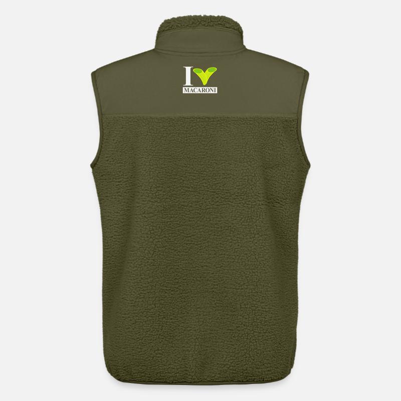 Ich liebe Makkaroni - Unisex Sherpaweste von Stanley/Stella - Khaki