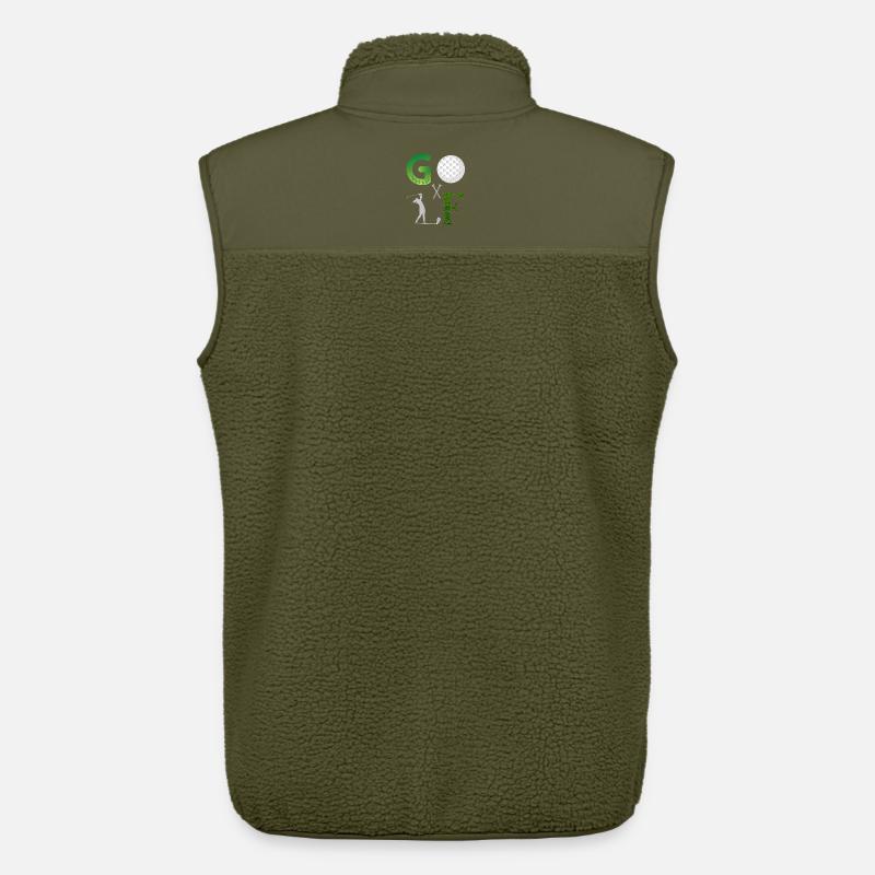 Golf - Golf Lovers - Unisex Sherpaweste von Stanley/Stella - Khaki