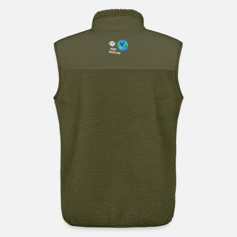 Mutter Erde Statement Umweltfreundlich Umwelt - Unisex Sherpaweste von Stanley/Stella - Khaki