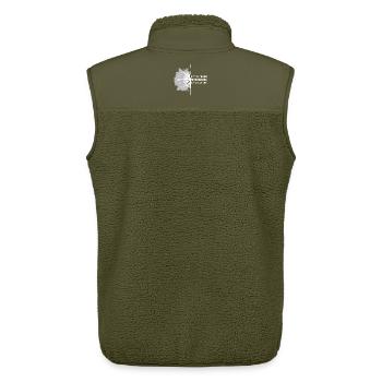 Koordinaten Spiekeroog - Unisex Sherpaweste von Stanley/Stella - Khaki - Hinten - AI Model Male 178 light (178cm)