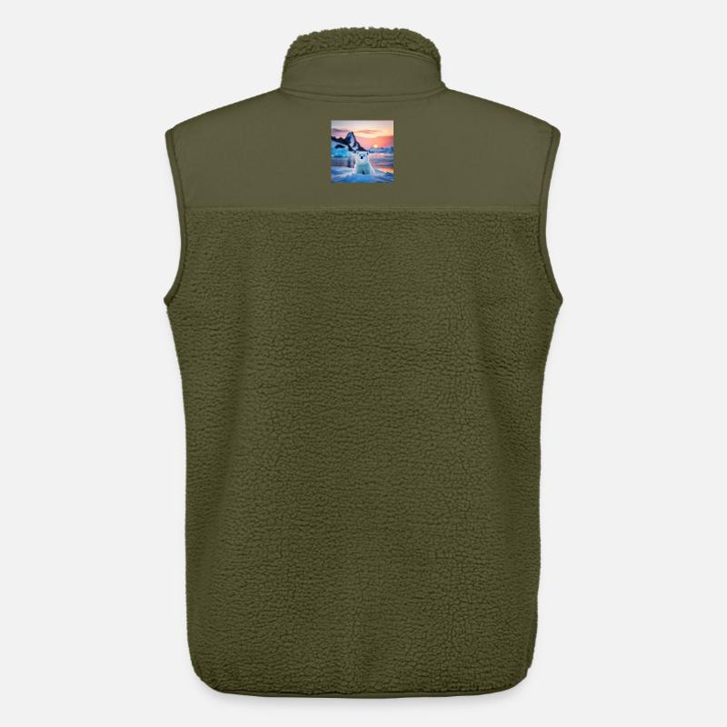 Puuh auf der Eisscholle - Unisex Sherpaweste von Stanley/Stella - Khaki