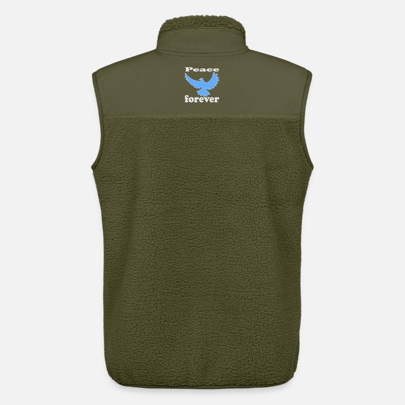 FriedensTaube Vogel - Unisex Sherpaweste von Stanley/Stella - Khaki