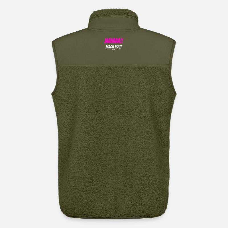 JAAHAAA!! SPÄTER EVENTUELL Sarkastisch Spruch - Unisex Sherpaweste von Stanley/Stella - Khaki