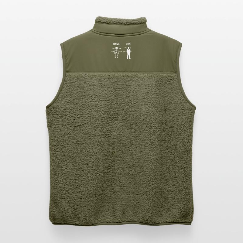 Code Css C++ Php Java Développeur Code Scripting Veste sans manches sherpa unisexe Stanley/Stella