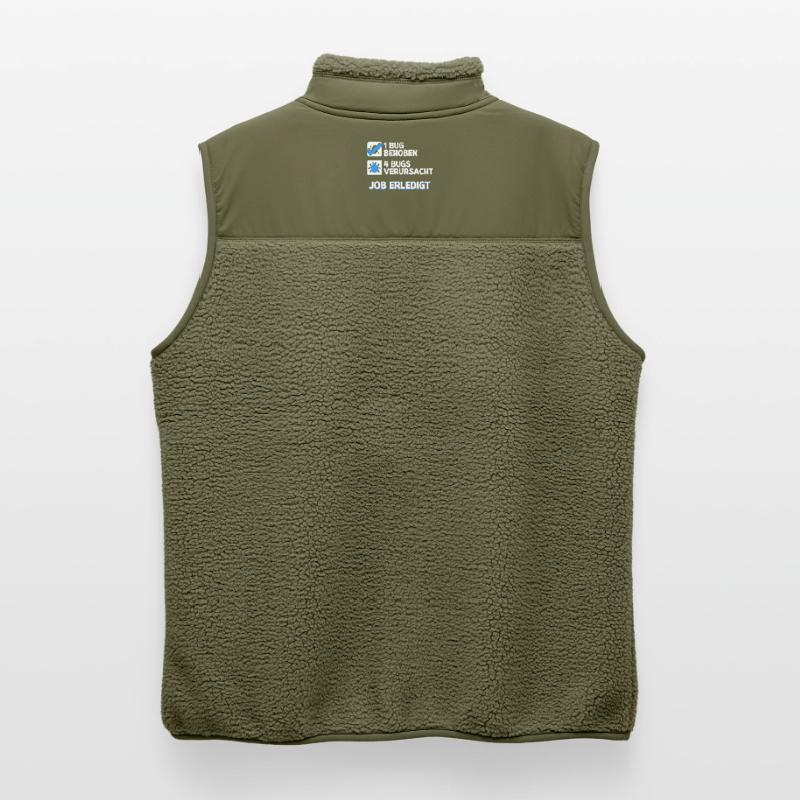 Developer Coden Skripting Bugs Debug Bugfixing Unisex Sherpa Gilet by Stanley/Stella