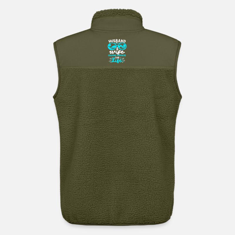 Ehemann Ehefrau Kreuzfahrt - Unisex Sherpaweste von Stanley/Stella - Khaki