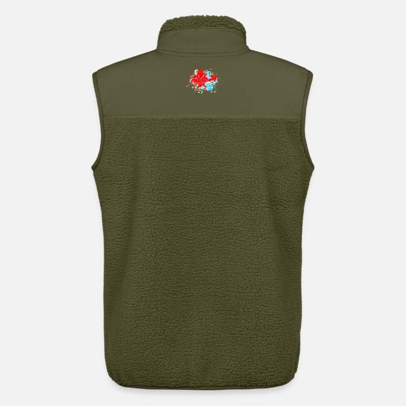 Redlightblue.Splash - Unisex Sherpaweste von Stanley/Stella - Khaki