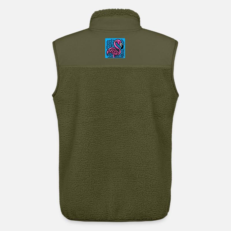 Flamingo - Unisex Sherpaweste von Stanley/Stella - Khaki