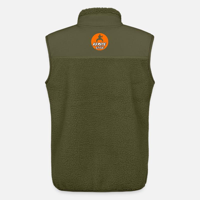 Karatetraining mit dynamischer Silhouette - Unisex Sherpaweste von Stanley/Stella - Khaki