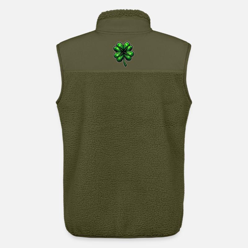 Vierblättriges Kleeblatt - Unisex Sherpaweste von Stanley/Stella - Khaki