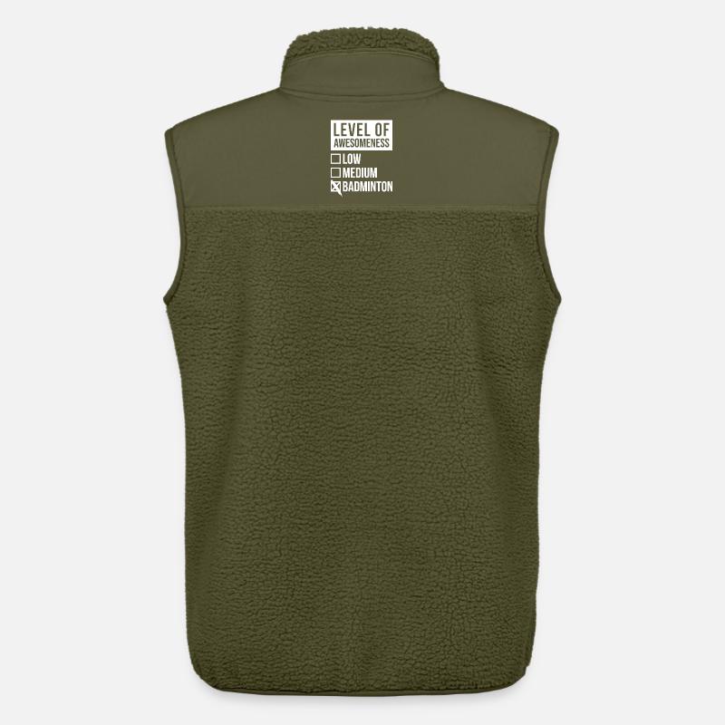 Badminton - Unisex Sherpaweste von Stanley/Stella - Khaki