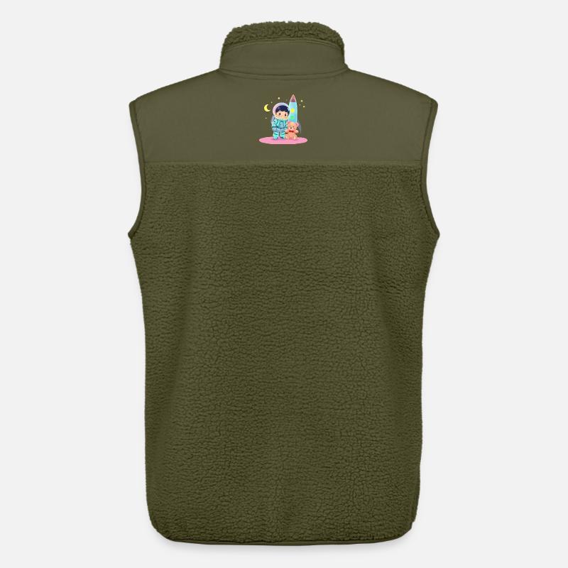 Astronaut mit Teddybär - Unisex Sherpaweste von Stanley/Stella - Khaki