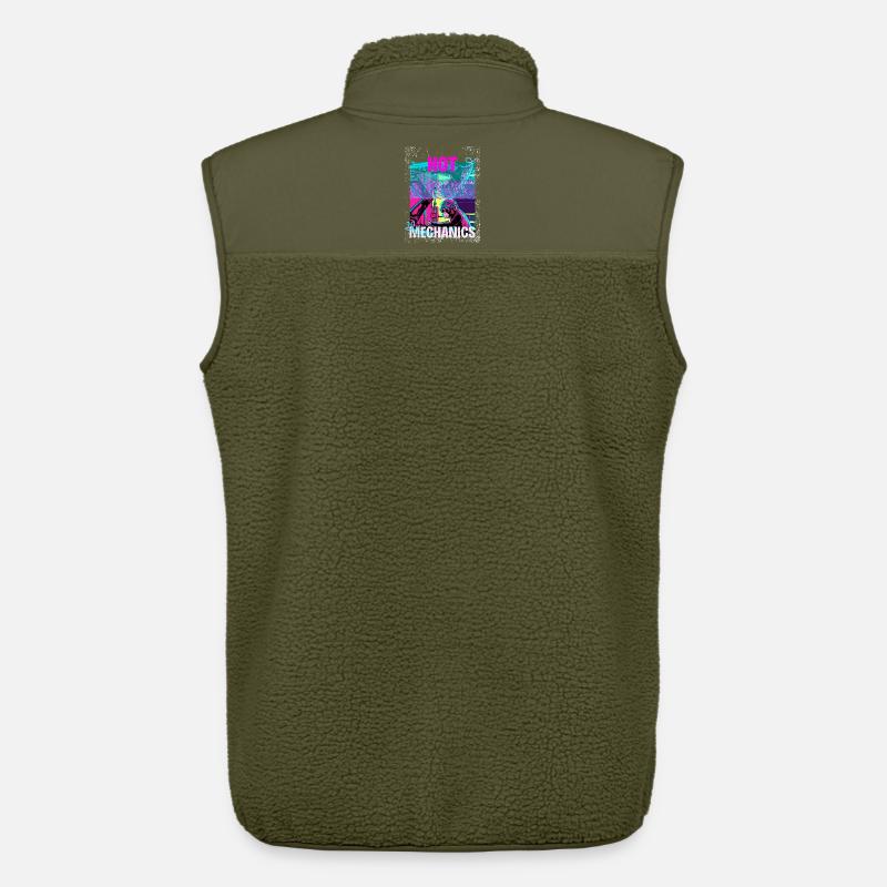 Hot Mechanics – Neon Monkey Garage Design - Unisex Sherpaweste von Stanley/Stella - Khaki