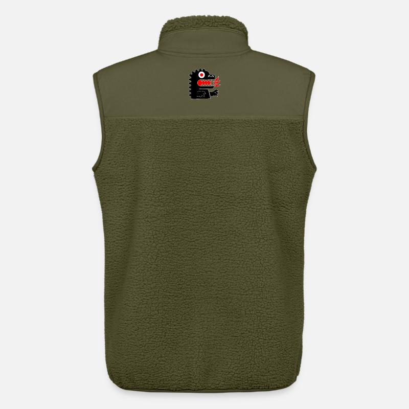 Dragonmonster - Unisex Sherpaweste von Stanley/Stella - Khaki
