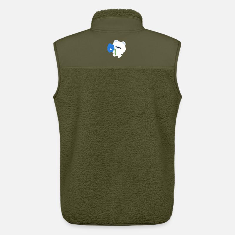 Romantischer Eisbär - Unisex Sherpaweste von Stanley/Stella - Khaki