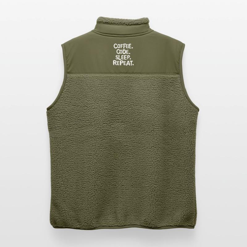 coffee code sleep - repeat Programmierer Arbeit Unisex Sherpaweste von Stanley/Stella