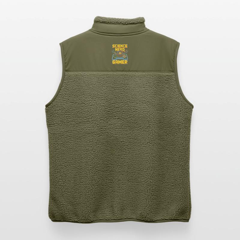 Science Nerd Gamer Atom Controller Wissenschaft Unisex Sherpa Gilet by Stanley/Stella