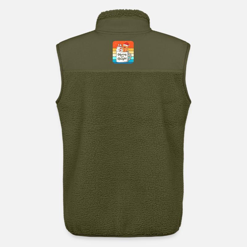 Lebkuchen Weihnachten Lebkuchenmann Gingerbread - Unisex Sherpaweste von Stanley/Stella - Khaki