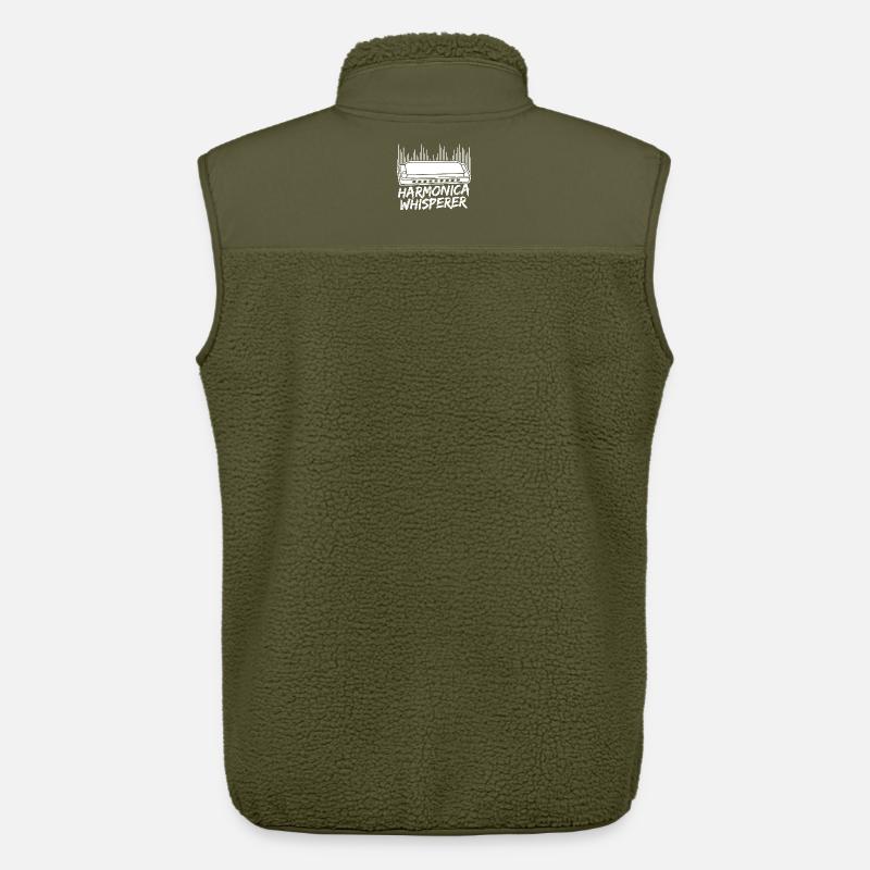 Harmonica Musican Whisperer Harmonica - Unisex Sherpaweste von Stanley/Stella - Khaki