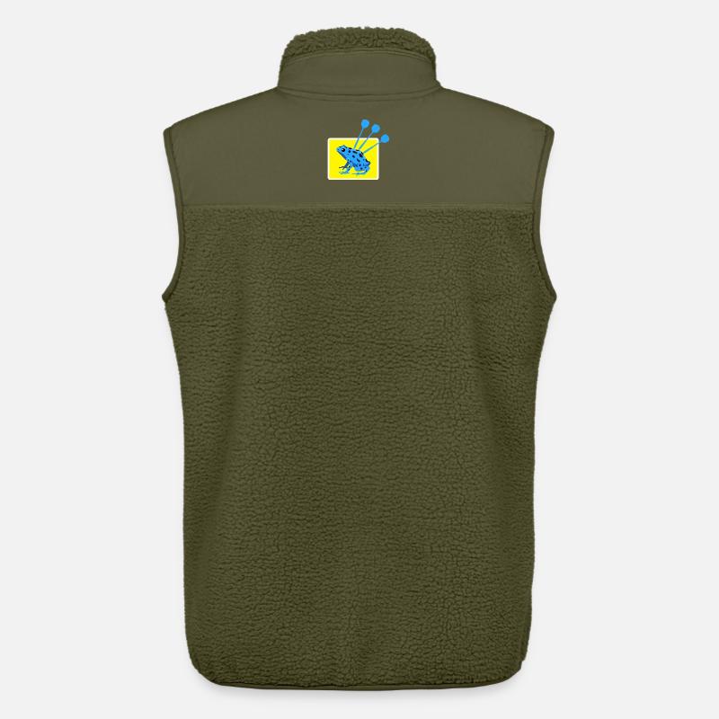 Lustiges DARTS und PFEILGIFTFROSCH Design - Unisex Sherpaweste von Stanley/Stella - Khaki