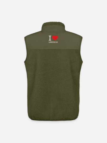 I love Leberkäs - Unisex Sherpa Gilet by Stanley/Stella - khaki