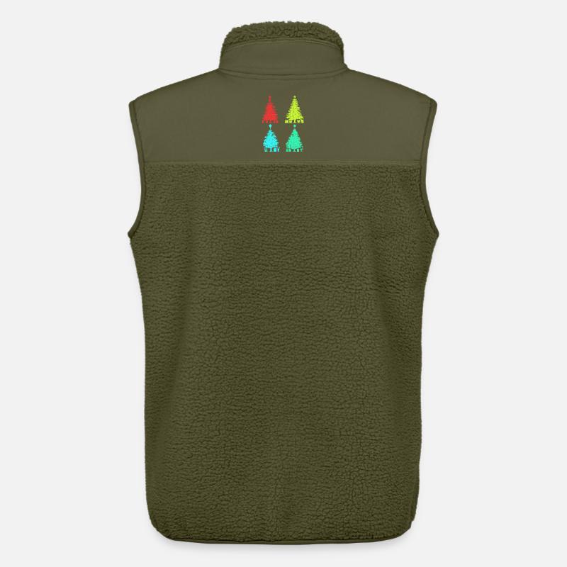 Weihnachtsmann Weihnachtsbaum Weihnachten - Unisex Sherpaweste von Stanley/Stella - Khaki