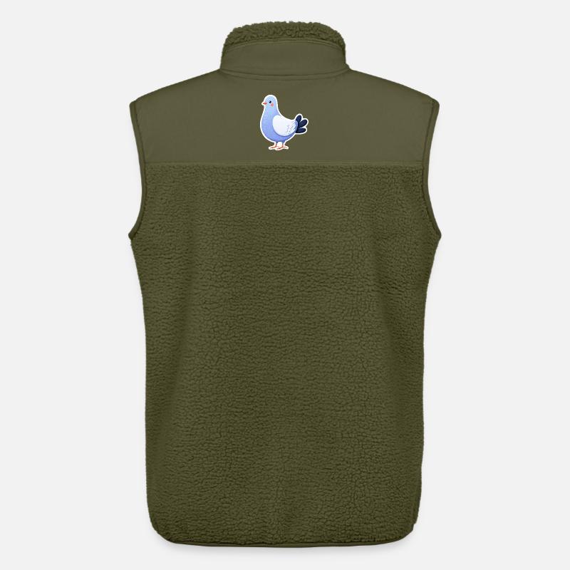 Blue Dove Aufkleber-Illustration - Unisex Sherpaweste von Stanley/Stella - Khaki