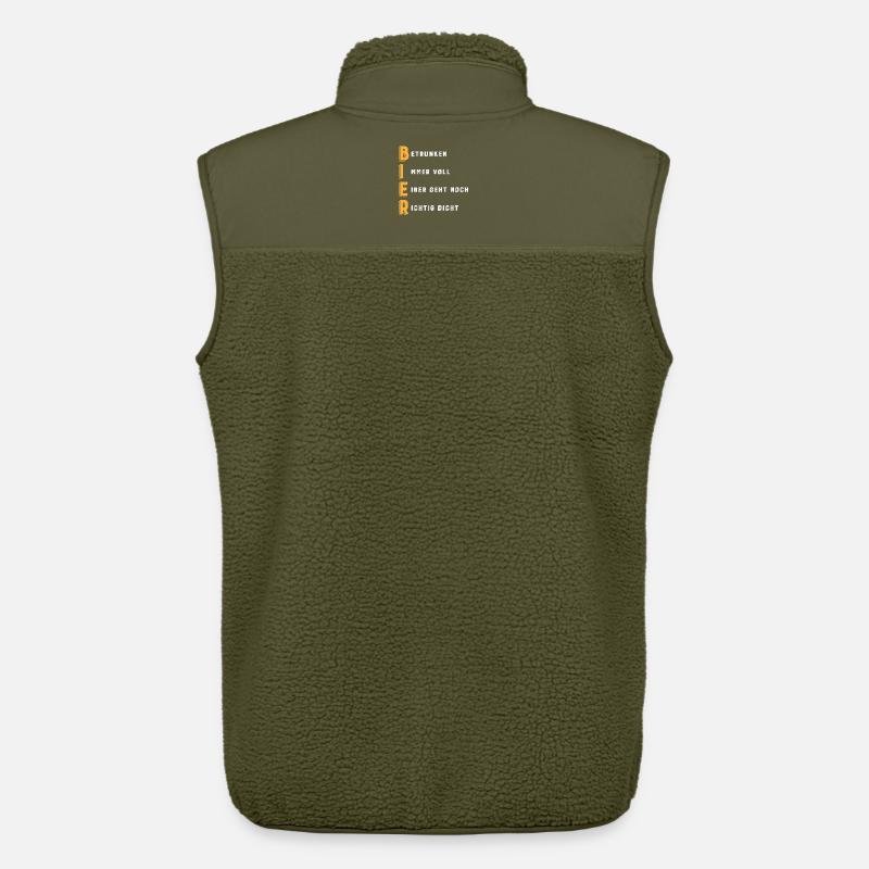 BIER Akronym - Unisex Sherpaweste von Stanley/Stella - Khaki